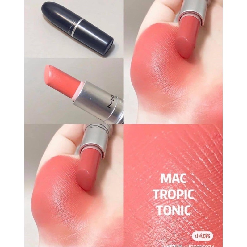 Son MAC Tropic Tonic màu hồng cam đào Fullsize Fullbox