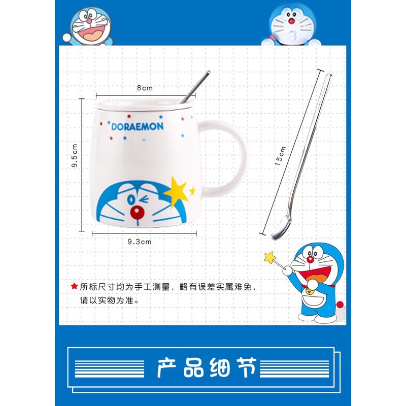 Cốc sứ Doraemon trắng cốc Doremon