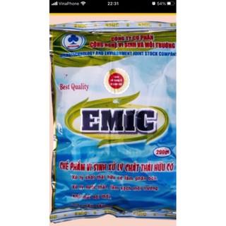 Chế phẩm sinh học EM ủ phân cá EMIC 200g