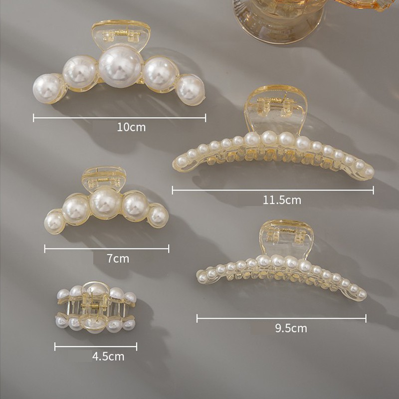 Bộ Kẹp Tóc Đính Ngọc Trai Nhân Tạo Xinh Xắn Cho Nữ