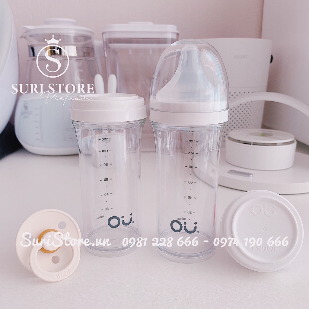 Bình sữa OU:WISH Chính hãng Hàn Quốc thiết kế mới 140ml/260ml