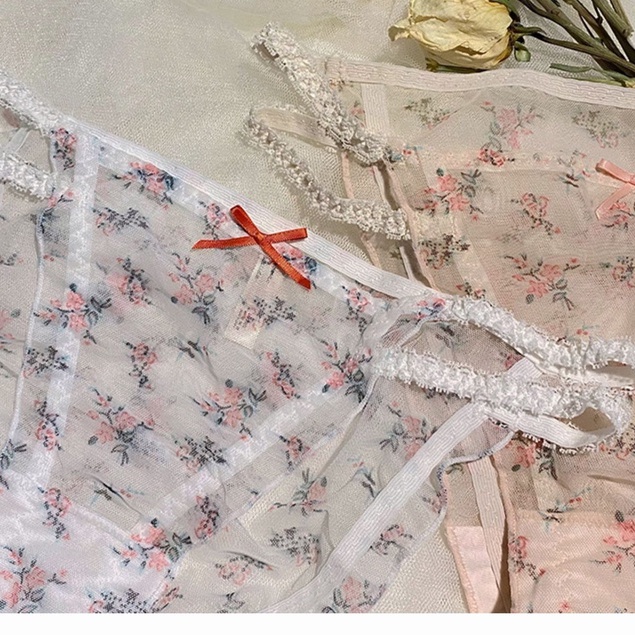 [L M - - (40-70KG)] Quần Lót Nữ Ren Đẹp KT050#Quần Lót cotton Lưng Thấp Không Đường May Thoáng Khí Chất Lượng Cao 3622