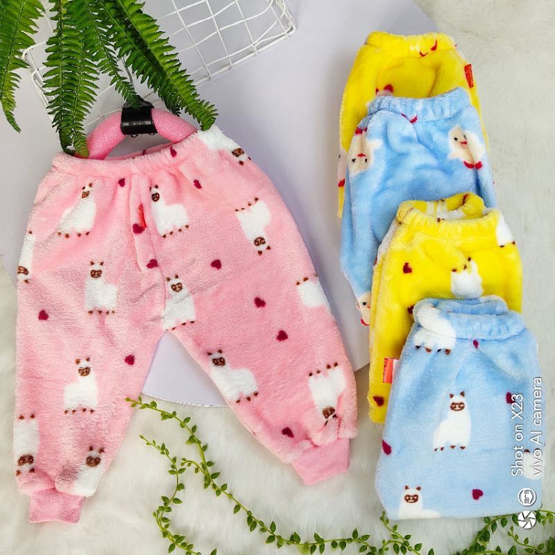 Quần Lông Tuyết Siêu Mếm Siêu Ấm Cho Bé 3-10kg / Nhiều Mẫu