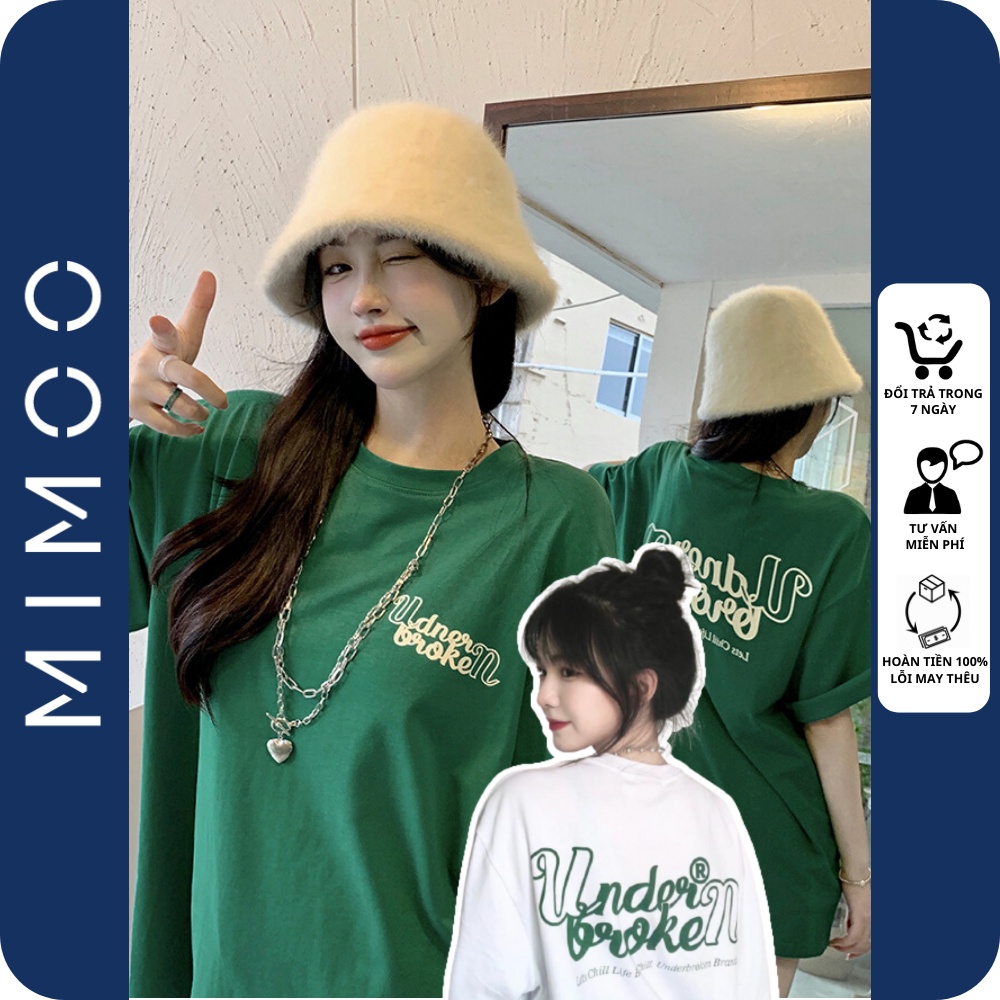 Áo thun unisex tay lỡ form rộng hình UNDERBROKEN áo phông nam nữ kiểu hàn quốc MIMOO TL21