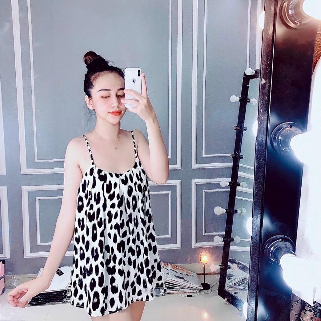 Bộ ngủ hai dây mềm mát, lụa 100d | BigBuy360 - bigbuy360.vn