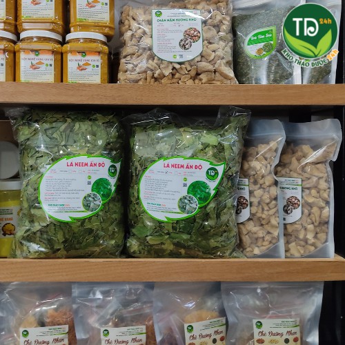 Lá neem Ấn Độ sấy khô (cây xoan Ấn Độ), cây vạn năng cho sức khỏe con người [250 gr - 1kg] I Kho thảo dược 24h