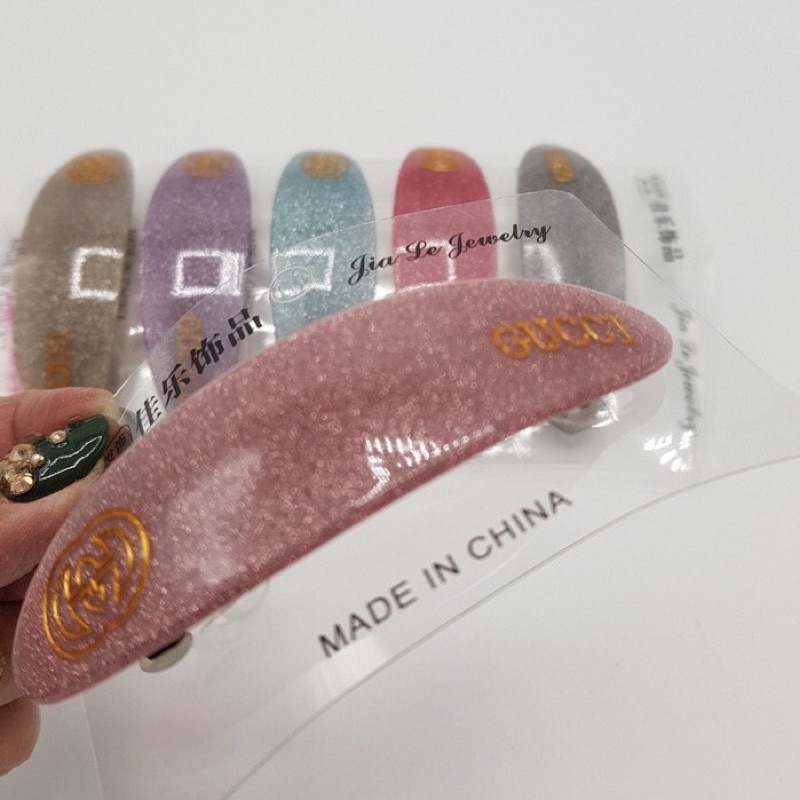 Kẹp tóc nhũ chữ G cho nữ