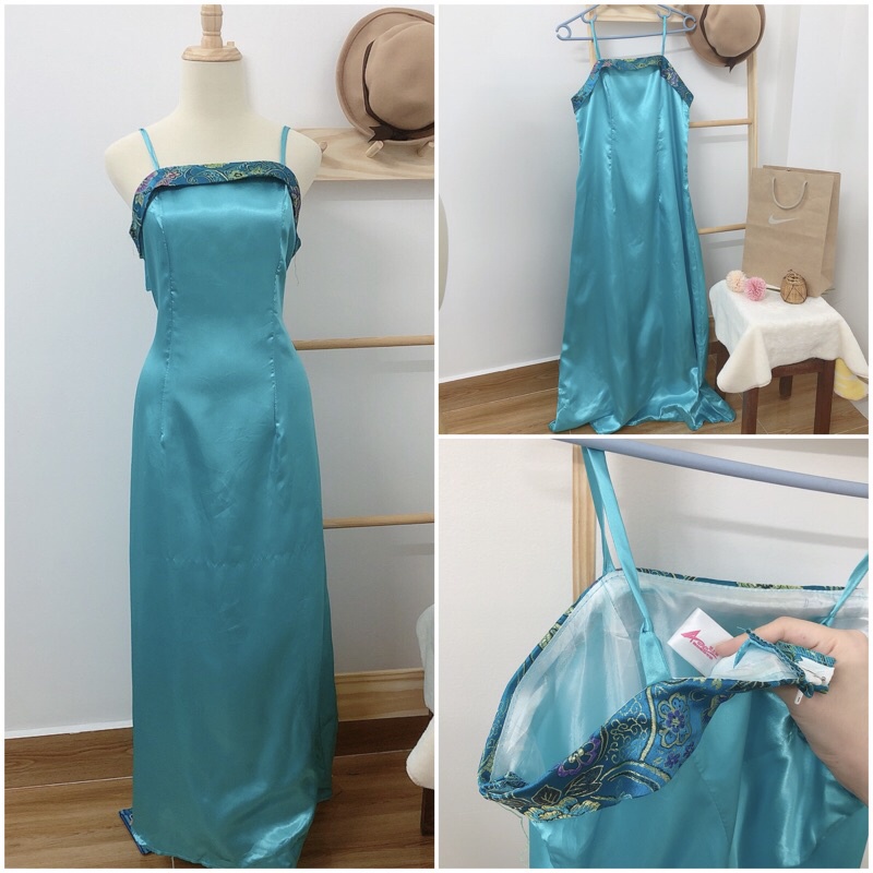 Sườn xám kỳ bào Trung Hoa 2hand có BIG SIZE
