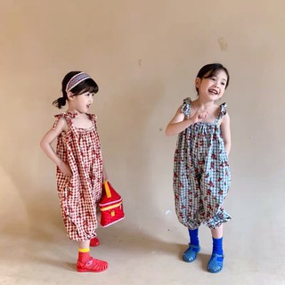Jumpsuit dây cho bé gái