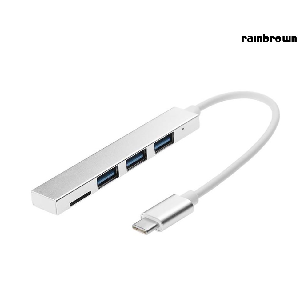 4 in 1 USB 3.1 Type-C to USB 3.0 TF Reader Slot Hub Adapter for MacBook Pro/Air | BigBuy360 - bigbuy360.vn