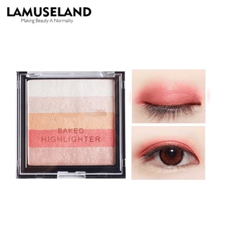 Phấn mắt LAMUSELAND J0026 5 màu sắc lấp lánh hỗ trợ trang điểm 30.6g