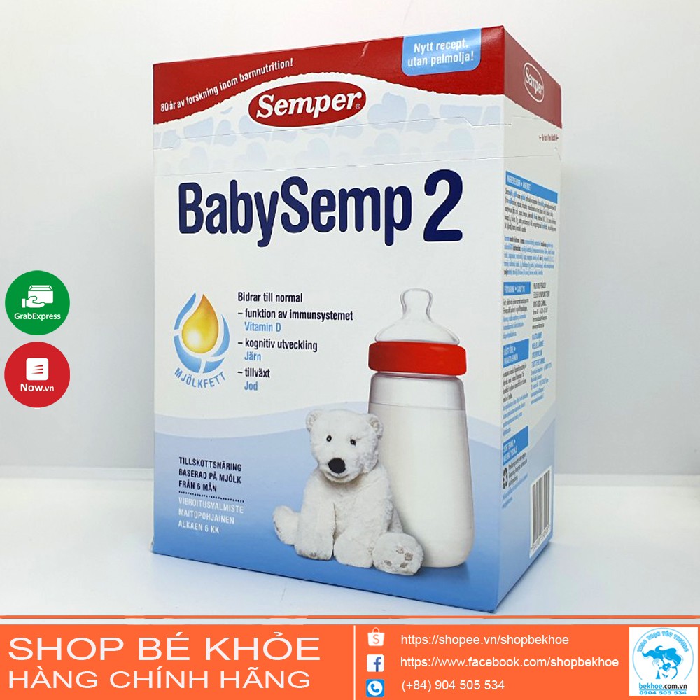 Sữa Semper Baby Semp Thụy Điển số 2 800gr