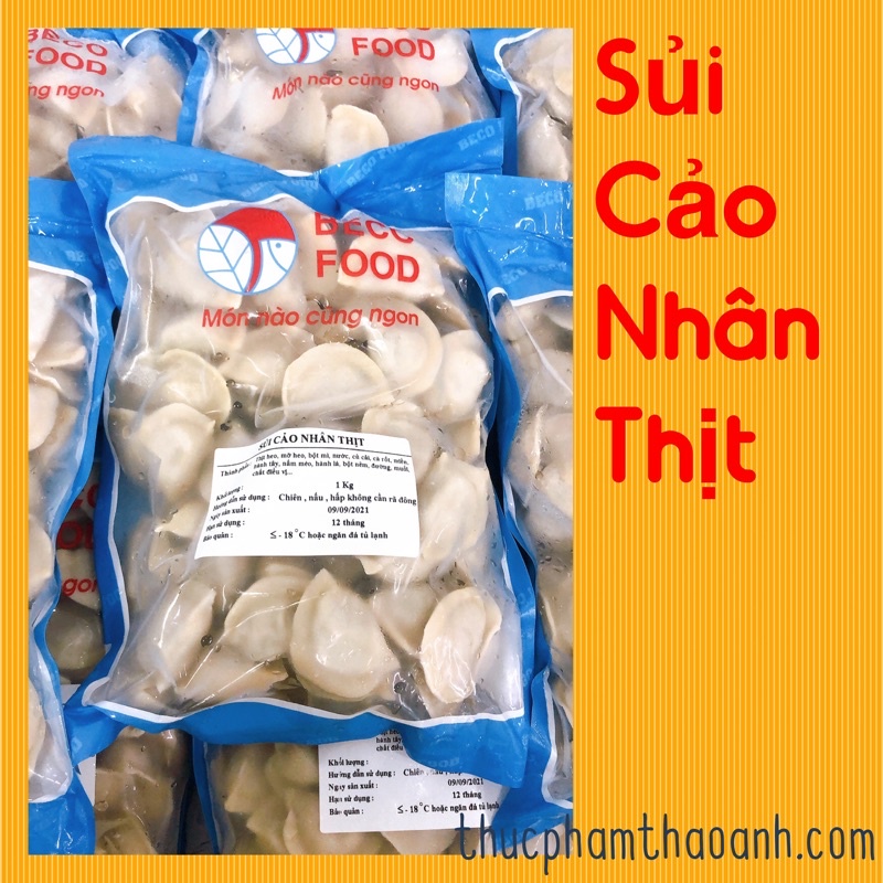 Sủi cảo, thịt, ngon,BECOFOOD-1kg
