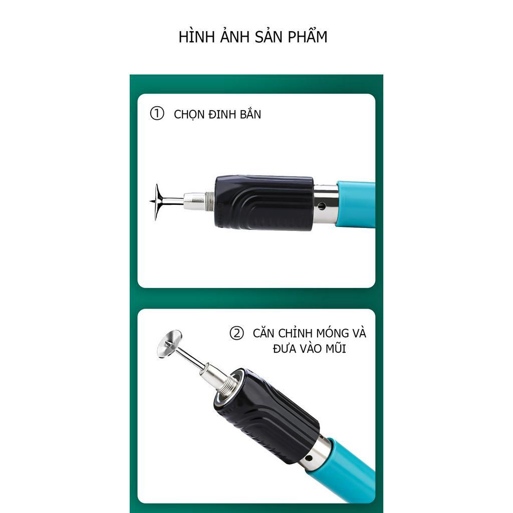 Súng Bắn Đinh Bê Tông Nhật Bản Thế Hệ Mới - Chỉnh Lực 5 Cấp Độ - Chính hãng TUOSEN