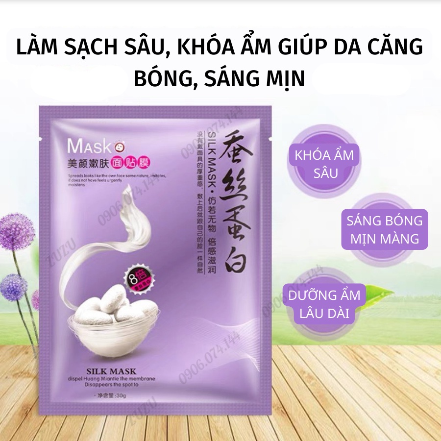 N14 Mặt nạ dưỡng trắng da cấp ẩm thải độc da làm tươi mới mịn da mask nội địa