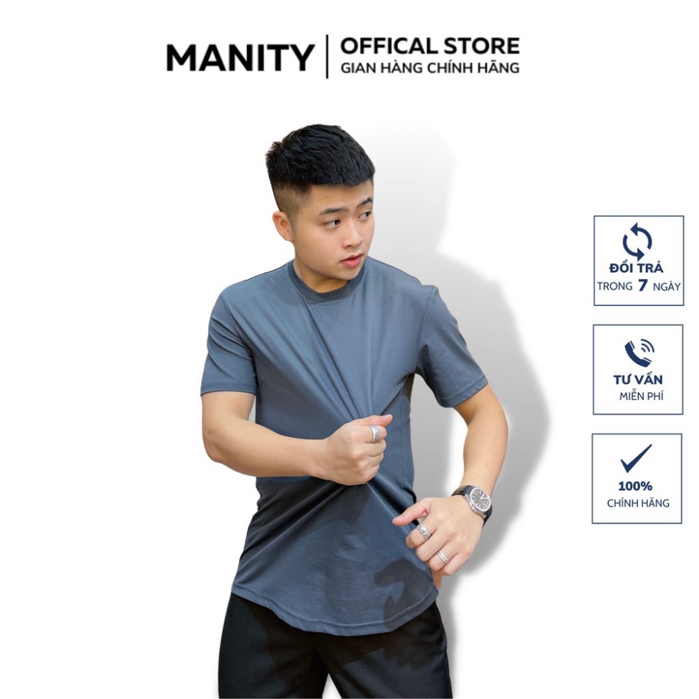 Áo thun nam cổ tròn, áo phông nam 6 màu cao cấp co giãn 4 chiều MANITY - APM002 - Hàng nhập khẩu