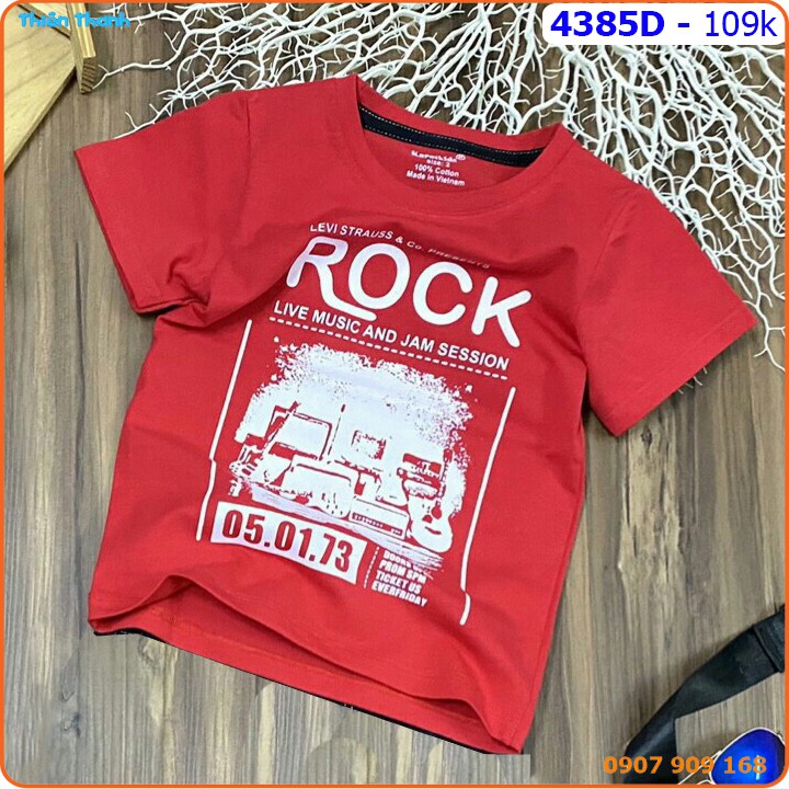 Áo thun bé trai rock cá tính - 4385