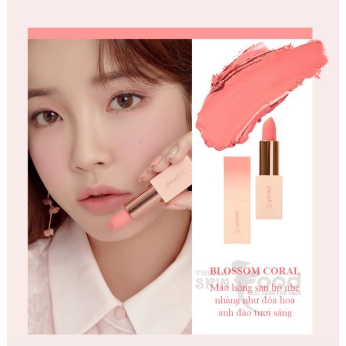 [BLOSSOM EDITION] Son thỏi siêu lì Peach C Blossom Edition Easy Matte Lipstick 3.6g