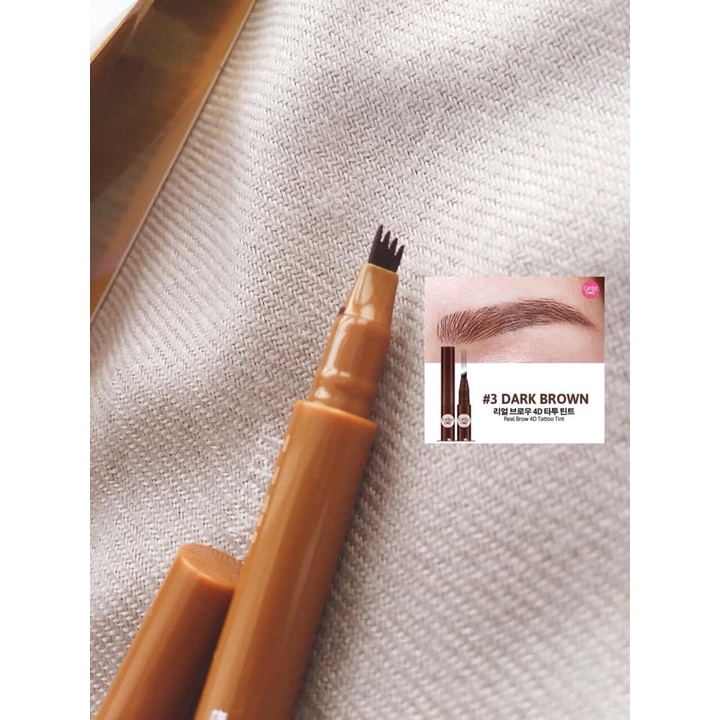 Bút xăm mày Real Brow 4D Tattoo Tint Cathy Doll 2g