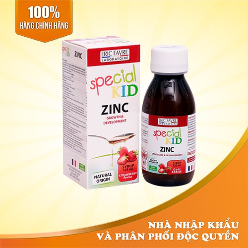 Siro bổ sung Kẽm, hỗ trợ tăng cường sức đề kháng cho trẻ - Special Kid Zinc - Nhập khẩu Pháp (125ml)