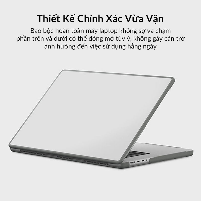 Ốp Laptgop Uniq Venture Hybrid Siêu Mỏng Thiết Kế Mờ Nhám không Bám Vân Tay Chống Trầy Xước Cho MacbookAir M1 13.3 inch
