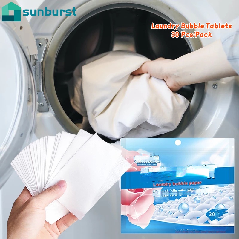 1 Túi Giấy Bong Bóng / Viên Nén Giặt Đồ Thành Phần Thực Vật Nhẹ Nhàng / Nhân Tạo Dùng Tại Nhà / Du Lịch