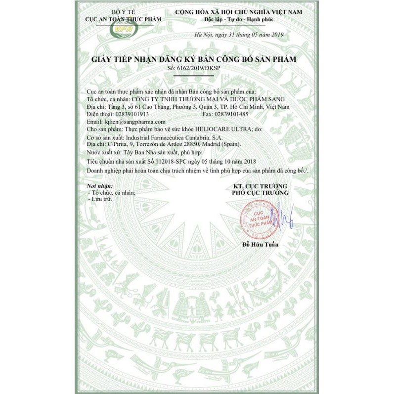 Viên Uống Chống Nắng Toàn Thân Heliocare 120 viên