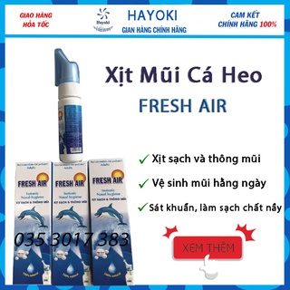 Xịt mũi cá heo nước muối biển giúp vệ sinh và giảm v.iêm mũi cho cả gia đình.
