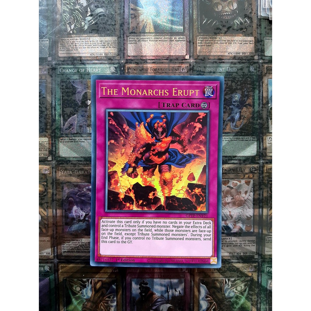 Thẻ Bài Mint90 Yugioh Trap The Monarchs Erupt - GFTP-EN121 - Ultra