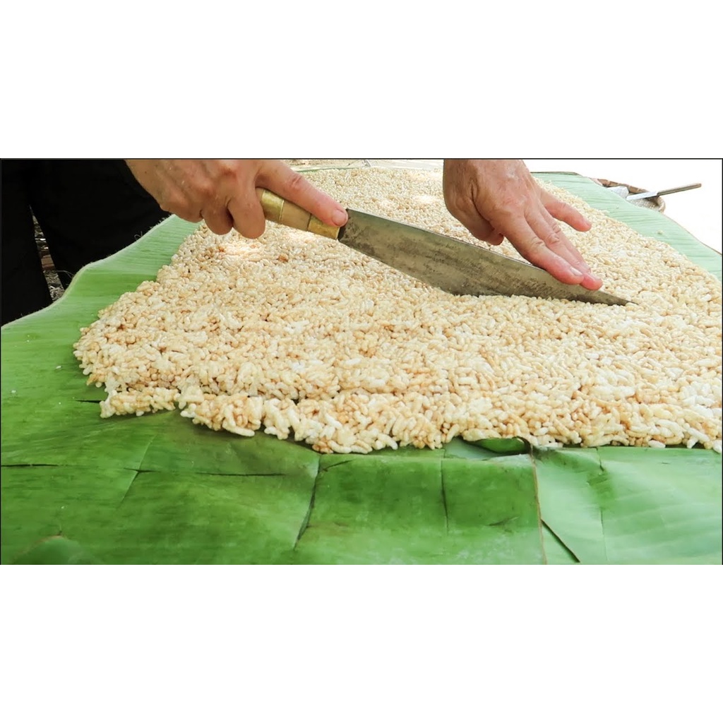 Bánh bỏng phên gạo bánh cốm mật mía món quà tuổi thơ gói 100gr