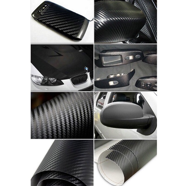 Combo 5 mét decal vân carbon