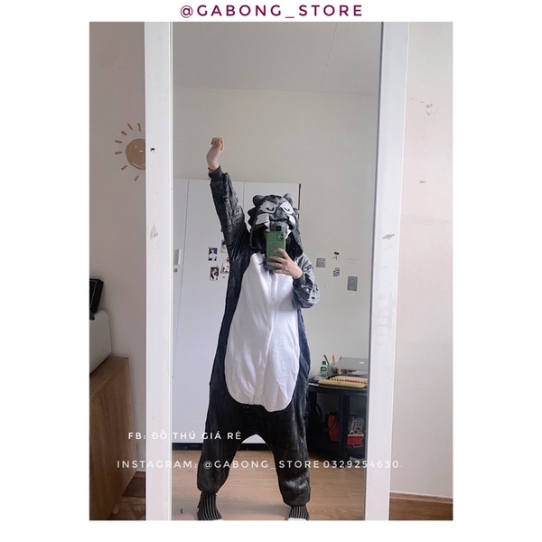🐺 ẢNH THẬT 🐺 set bộ đồ thú bông hình sói xám cực cool | BigBuy360 - bigbuy360.vn