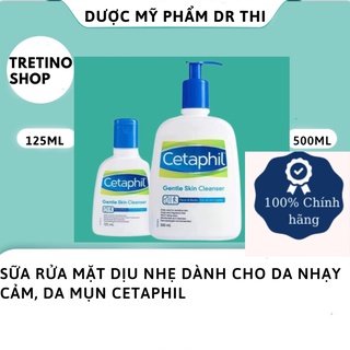 [Bác sĩ Thi] Sữa Rửa Mặt Không Xà Phòng Cetaphil Gentle Skin Cleanser 59ml - 125ml - 500ml Dành Cho Da Mụn, Da Nhạy Cảm
