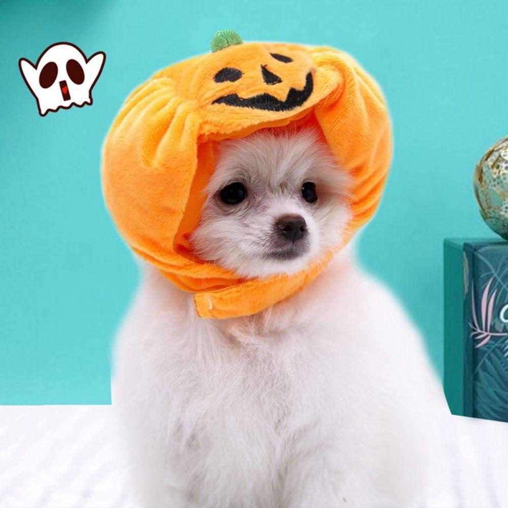 Mũ Hóa Trang Halloween Hình Quả Bí Ngô Vui Nhộn Cho Thú Cưng