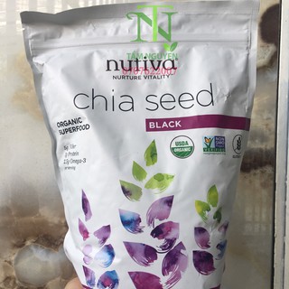 Hạt chia mỹ Nutiva Trắng Organic White Chia Seeds-907g