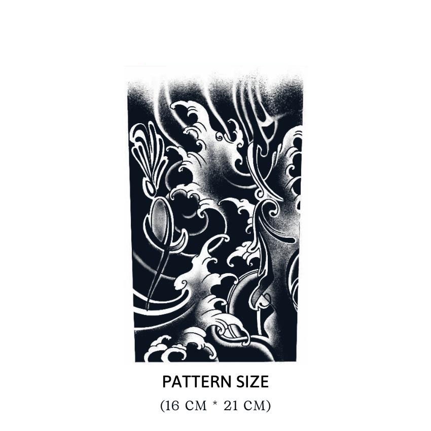 Hình Xăm Tạm Thời Funtattoovn Cánh Tay Nhật Cổ Sóng Nhật Hot Choice V25 Kéo Dài 15 Ngày