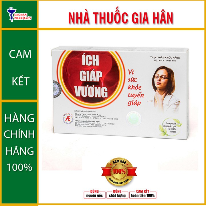 Ích giáp vương-hỗ trợ rối loạn tuyến giáp - hộp 30 viên