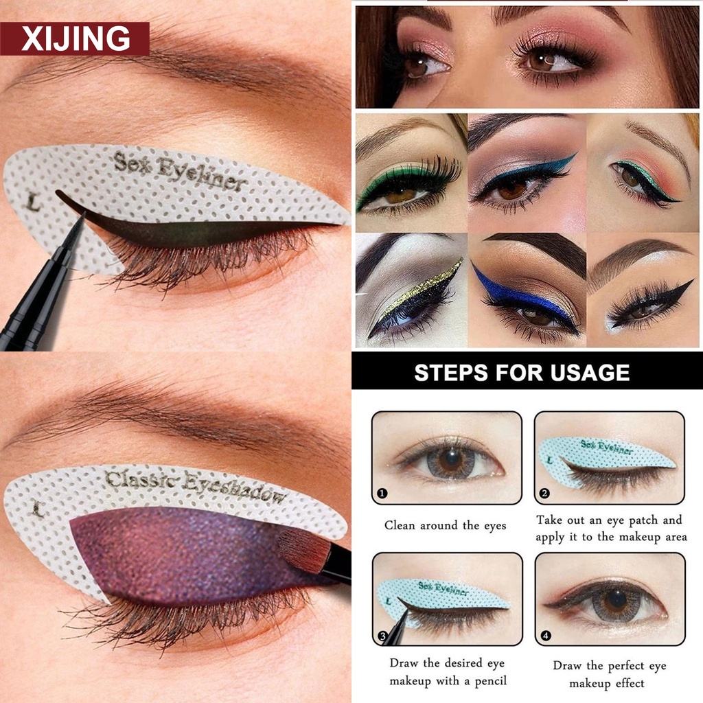 Set 4 khuôn kẻ mắt trang điểm chuyên dụng chất lượng cao