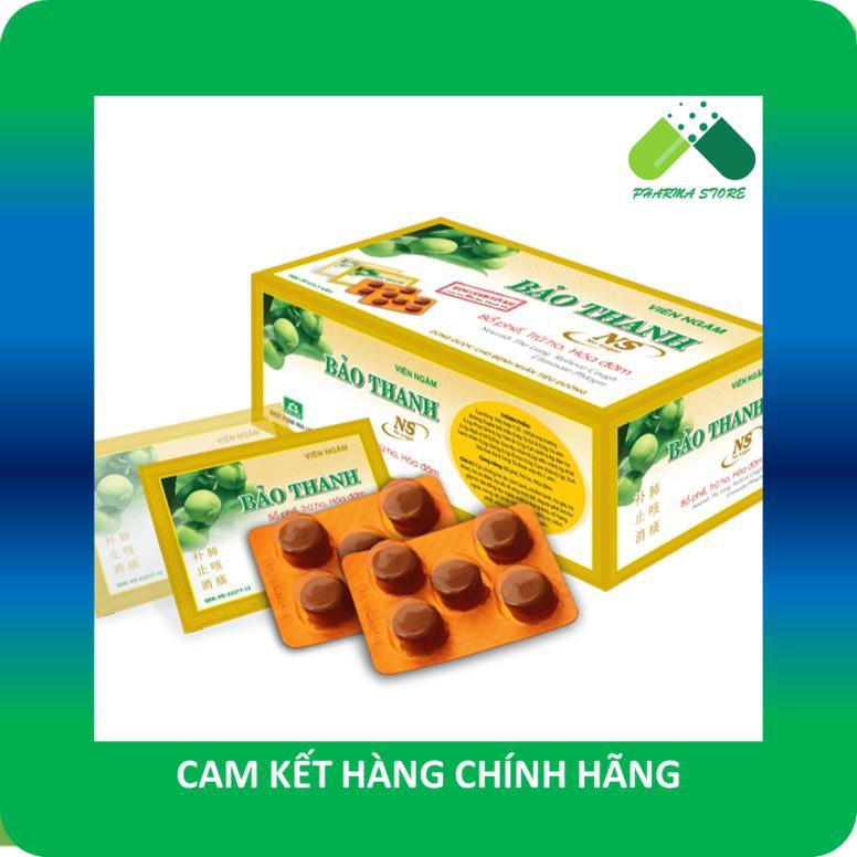 !!! Viên kẹo ngậm ho Bảo Thanh (Hộp 100 viên) (có đường/ không đường NS)