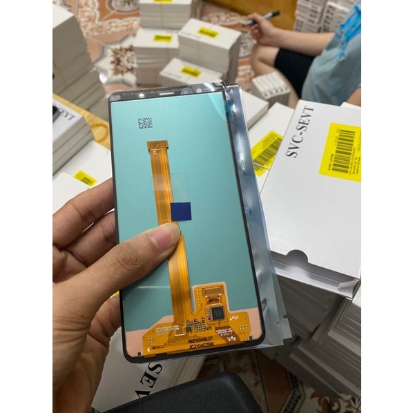 Màn hình samsung A7 2018 ( A750 ) zin new Full bộ mầu đen