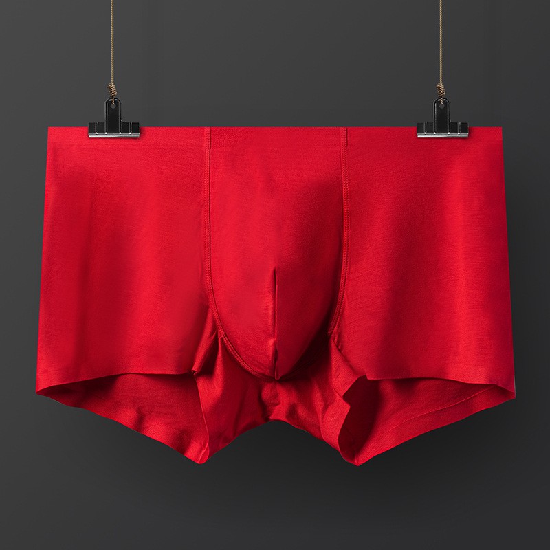 (SG-có sẵn)-Quần lót Boxer Cotton Cao cấp không ép viền không đường may-Sịp Đùi Cotton