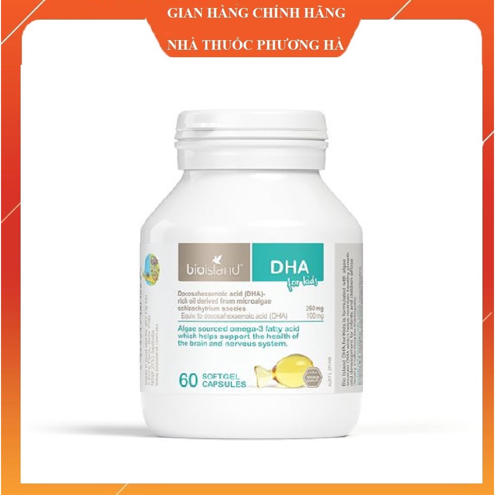DHA bioisland lọ 60 viên cho bé từ 7 tháng tuổi ( úc). Dha cho bé yêu nhanh nhẹn và thông minh.