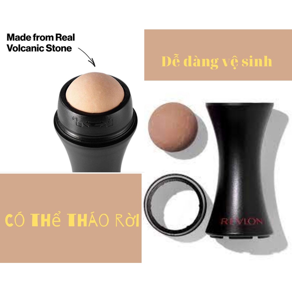 Thanh lăn hút dầu làm từ đá núi lửa thấm hút dầu thừa trên da mặt Revlon Oil - TỜ TỜ STORE
