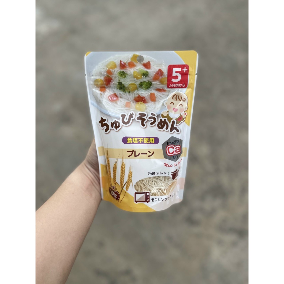 Mỳ ăn dặm Somen tách muối Nhật Bản Chubi bổ sung canxi cho bé từ 5 tháng tuổi
