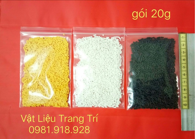 20g Cốm thuốcc màu phụ kiện trang trí slime, ốp điện thoại