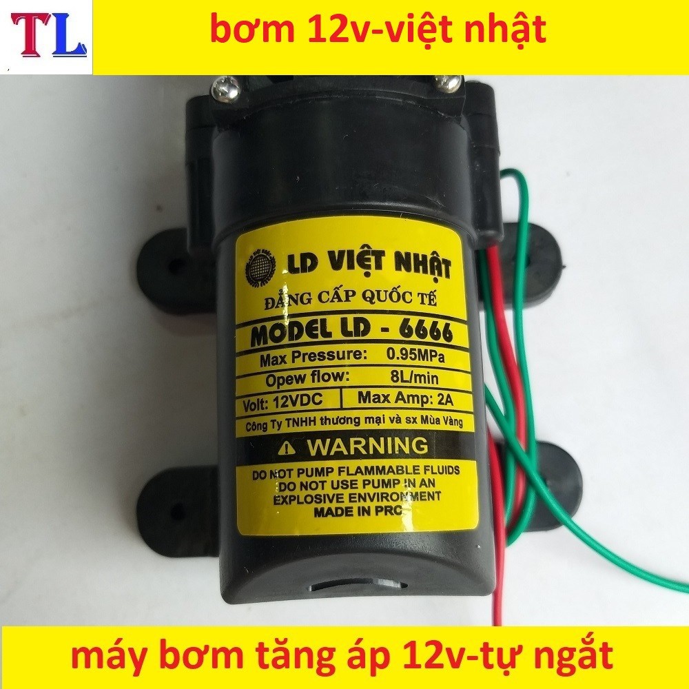 máy bơm tăng áp mini 12v - máy bơm phun sương 12v