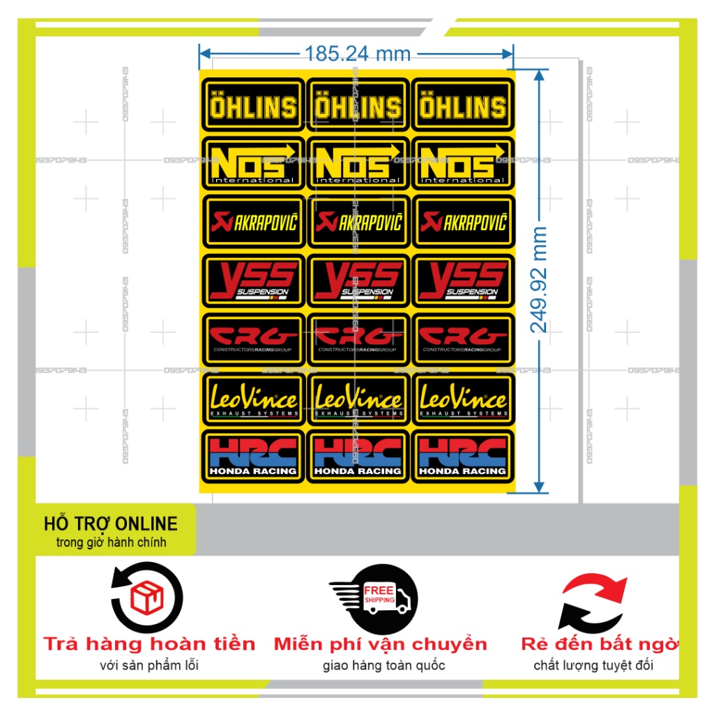 21 LOGO STICKER DÁN XE MÁY L 01 - SHINDECAL2