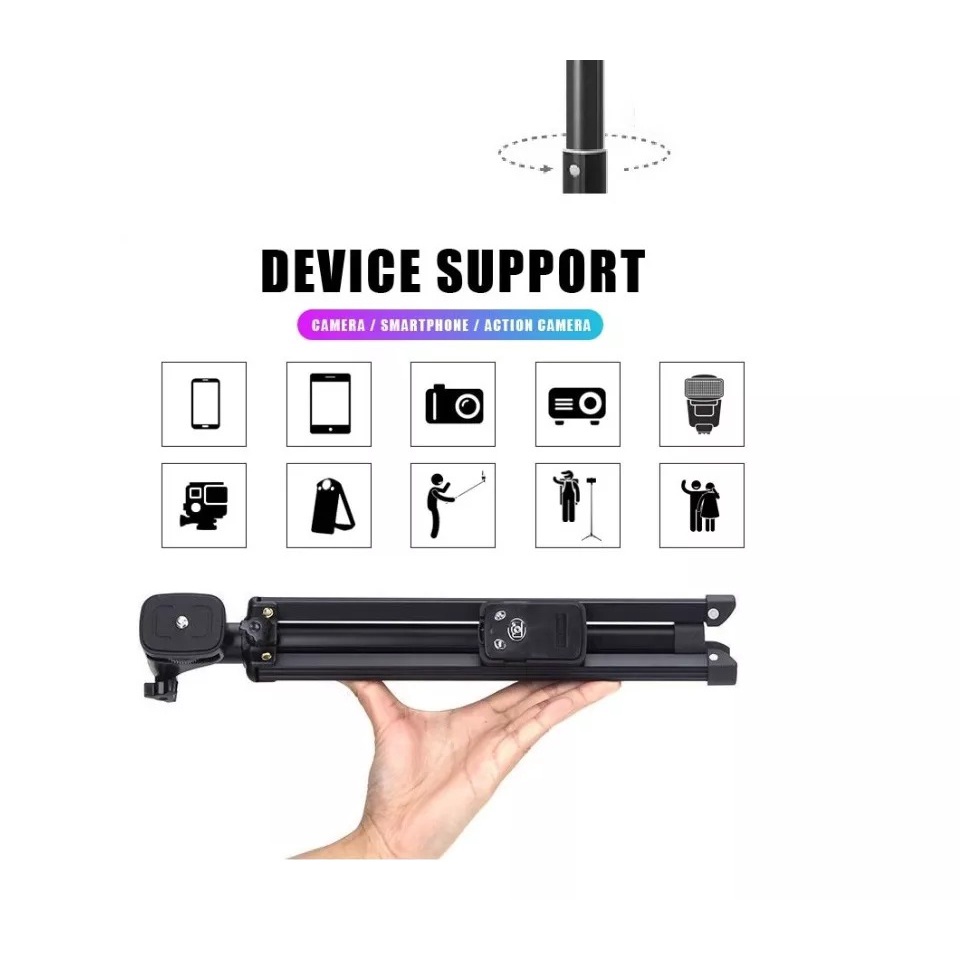 Tripods kiêm gậy chụp hình tích hợp Remote cho điện thoại Yunteng VCT-1688