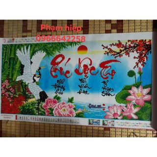 Tranh đính đá phúc lộc thọ