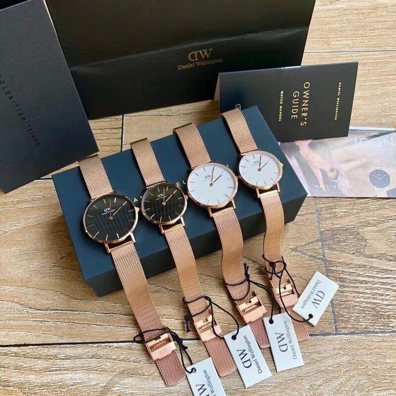 Đồng hồ Nam Nữ - D,,W CLASSIC PETITE - Dây vàng hồng Mặt trắng- DW00500043 - 28mm 32mm | BigBuy360 - bigbuy360.vn